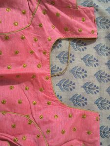 Pink and Pista lehnga choli