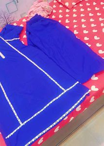 Pakistani lace work 2pc cot set