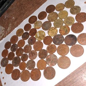 53 coins in assorted EURO cent