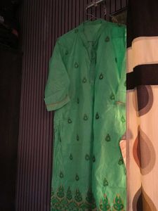 Elegant Emerald Green Kurta
