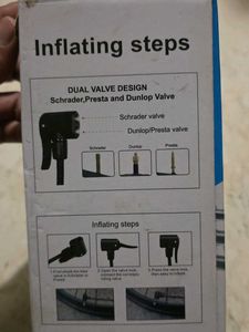 Dual Valve Bicycle foot Pump