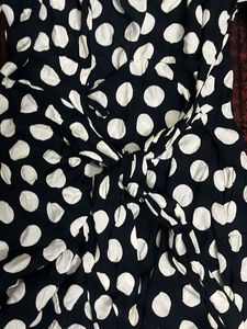 Zara Chic Polka Dot Midi wrap Dress