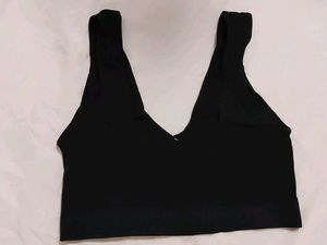Black Wireless Bra