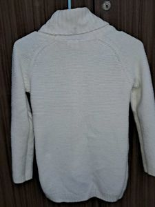 Cream Cable Knit Turtleneck