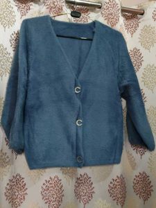 Blue Fuzzy Cardigan💙