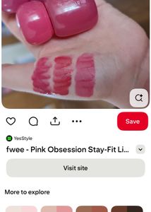 ⋆.˚Fwee Pink Obsession Stay-Fit lip tint.