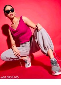 pink sleeveless top for women
