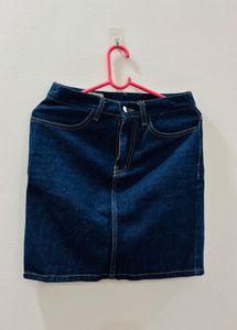 Classic Blue Denim Skirt