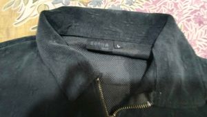y2k Black Zip-Up tshirt