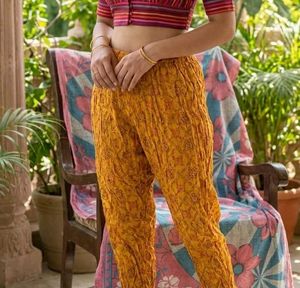 Yellow Printed salwar