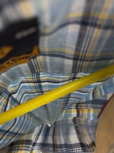 Men's Blue Plaid Short Sleeve Shirt
