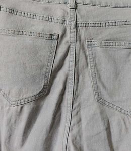 Savana Light blue ripped bootcut jeans