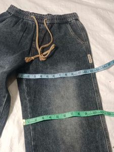 Wide Leg Denim Pants