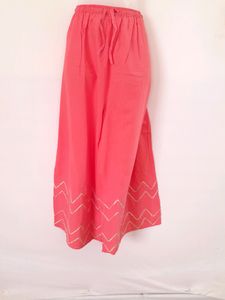 Pink Laced Kurta Set (Women's)