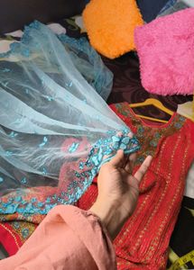 duppata and kurta  only full work kamij