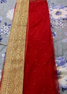 Heavy Embroidered Bridal Lehenga Set with Dupatta