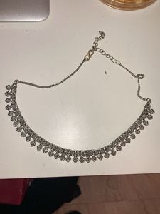 Boho Silver oxidised Necklace