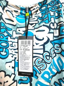New With Tag! Blue Graphics Dress