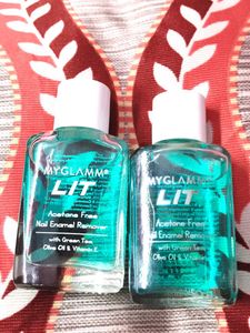 MyGlamm LIT Nail Polish Remover - Set of 2