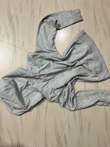 Grey "Free Soul" Zip-Up Hoodie