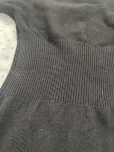 Chic Black Knit Sweater Dress