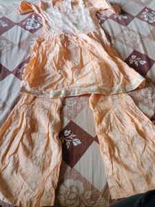 Elegant Peach Kurta Set