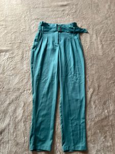 high waisted trapered trouser