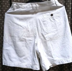 Women White High Waist Shorts | Casual Summer Shor