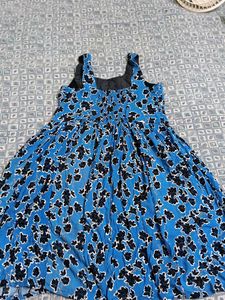 Blue Floral Summer Dress