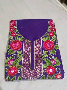 Fancy Suit With Net Sleeves