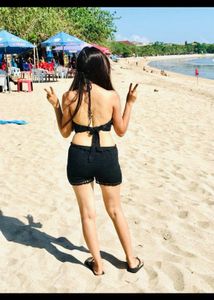 Black Crochet Bikini Set