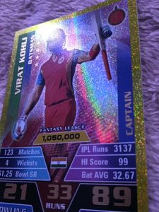 Virat Kohli Captain Fantasy League Card