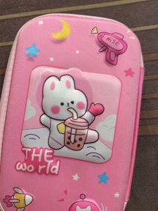Cute Pink Bunny Pencil Case