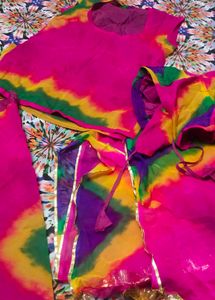 tie and dye poshak