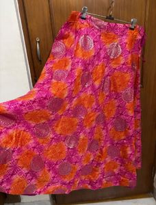 🆕Vibrant Pink &amp; Orange Ethnic Skirt/Lehnga