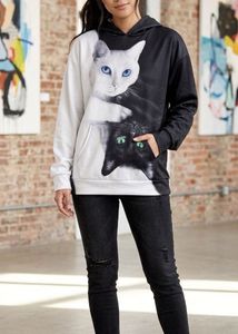 Yin Yang Cat Hoodie
