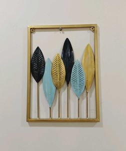 Set of 3 Leaf Wall Art Decor
