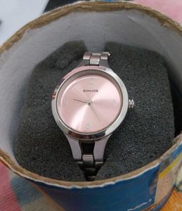 Sonata Watch - Pink Dial