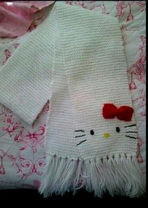 Cute Hello Kitty Knit Scarf