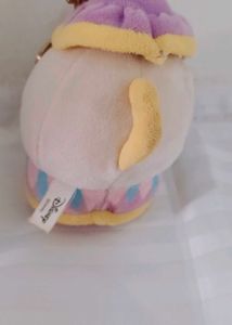 Cute Plush Mrs. Potts Keychain