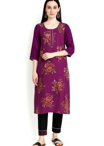Kurta Set With Palazzo And Dupatta