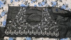 Ready To Wear Black Saree With Belt