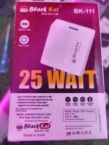 Black Kat 25W Fast Charger