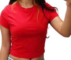 Red Cropped T-Shirt