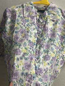 Cute Floral Print Cropped Top