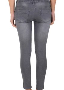 High Waisted Grey Skinny Jeans