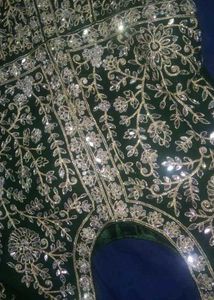 Emerald Green Embellished Anarkali