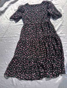 MAX Floral Print Button-Down Dress