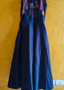 Elegant Navy Blue Dress