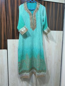 Beautiful Kurta And Sharara Set In Ombre